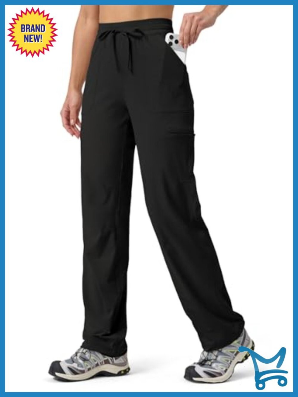 Women's Hiking Pants Quick Dry Lightweight Cargo UPF 50+ Water-Resistant